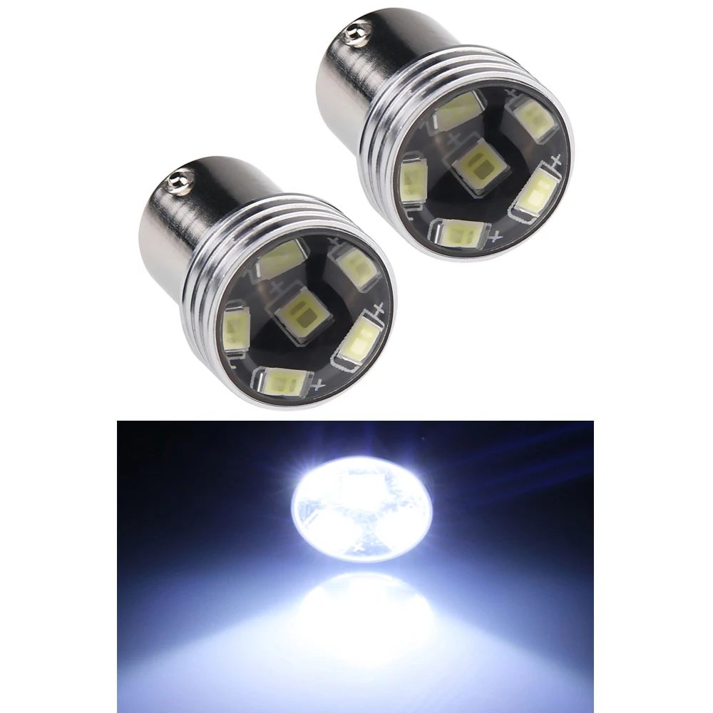 2 шт. 1156 6 светодиодных ламп белого цвета P21W LED 2835 SMD Автомобильный источник света