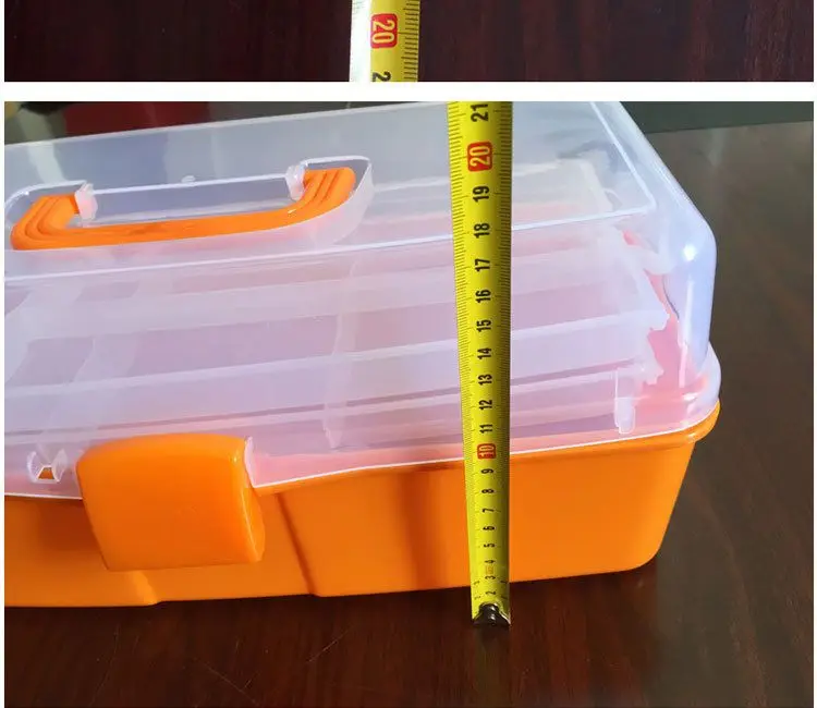 Высококачественный многофункциональный 3-слойный ящик для хранения, безопасный полипропиленовый материал, 3 цвета, ящик для инструментов для ювелирных изделий, инструменты, маленькие игрушки