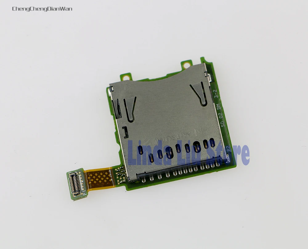 30pcs/lot For 3DS SD Card Slot Adapter Connector Socket Plug For N3DS