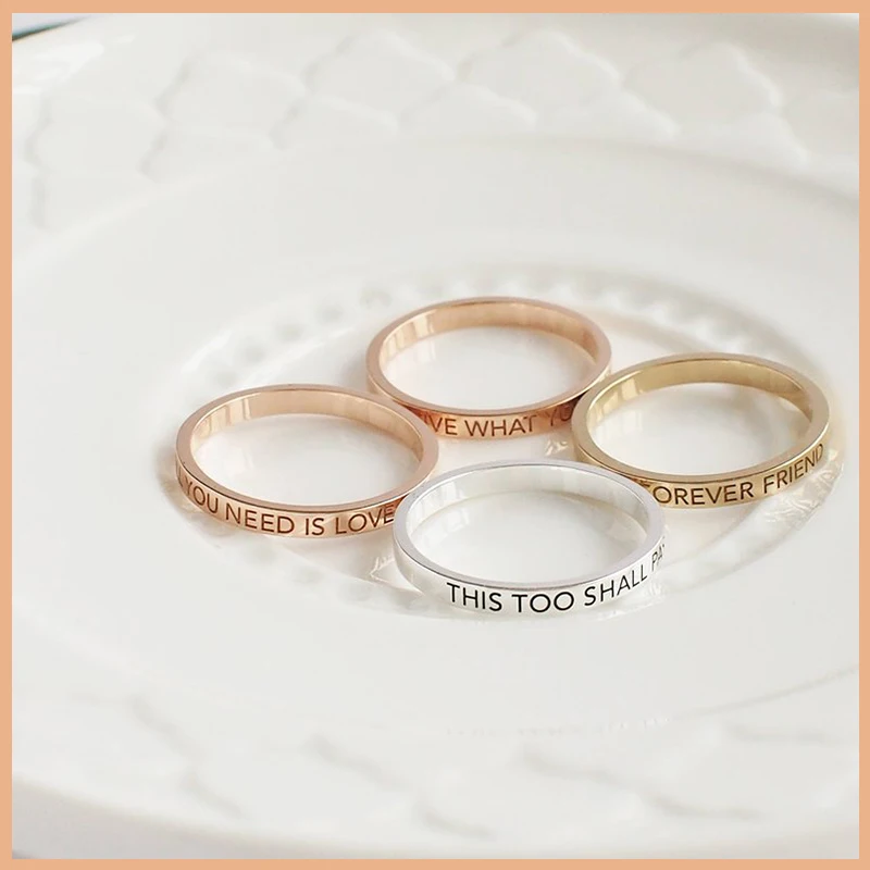 925 Серебряное персонализированное кольцо на заказ с римскими цифрами, кольцо с именем, тонкое стэквабельное кольцо с памятью Нотр-Дам де Пари, кольцо