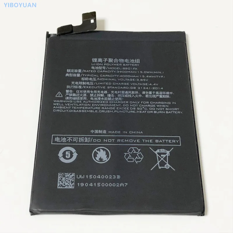 

3.85V 3900mAh BSO1FA For XiaoMi Mi Black Shark 1 Generation Helo SKR-A0 5.99" Battery