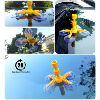 

Glass Repair Tool Auto Windshield Repair Kit Window Polishing Set Windscreen Fix Tool Set Glass Windscreen Repair