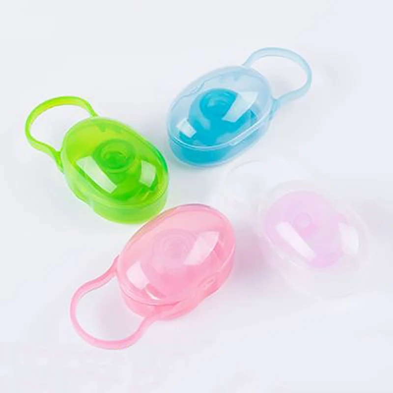 

1Pc Baby Pacifier Storage Box Soild Portable Infants Soother Pacifier Nipple Cradle Plastic Safe Holder Travel Dust Box Cover