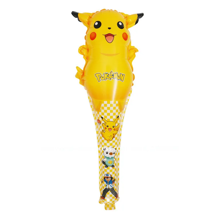 

10pcs/lot globos pokemon Foil Balloons Inflatable toys Pikachu Helium Balloon kids toys handheld balloon Party Supplies