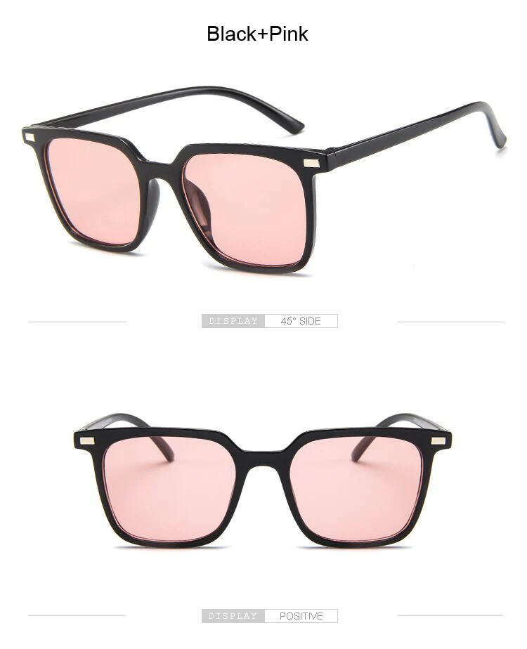Черные солнцезащитные очки для женщин, брендовые дизайнерские модные дешевые Винтажные Солнцезащитные очки с заклепками, квадратные солнцезащитные очки в стиле ретро, женские плоские очки