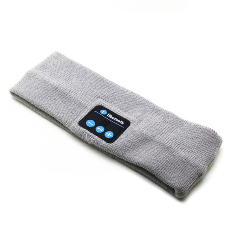 

MAHA Bluetooth 1 Hat Pcs Headband Wireless Bluetooth Headset Sport Headphone Earphone With Answer Call for Smart Phone Grey