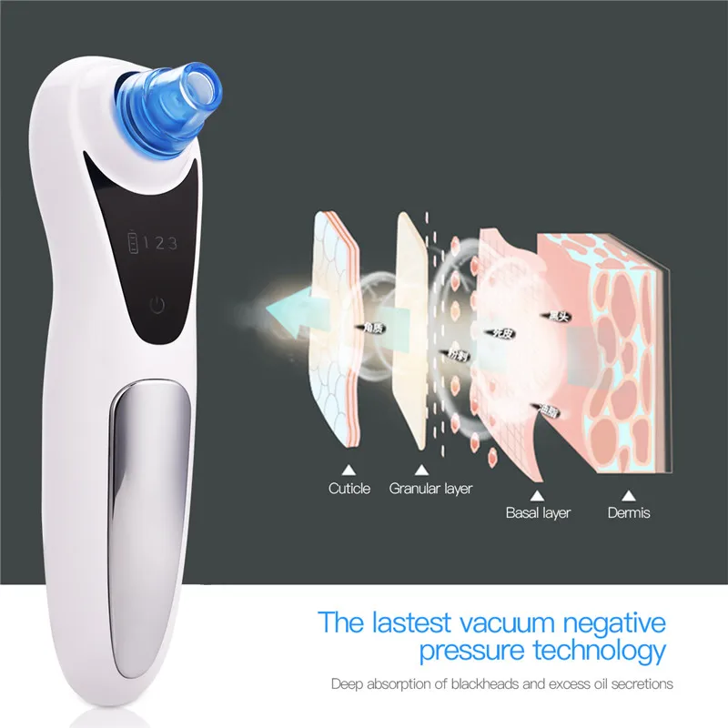 

Face Deep Cleaning Facial Skin Scrubber Pore Cleaner Electric Vacuum Suction Blackhead Remover Acne Extractor Tool Skin Care 36