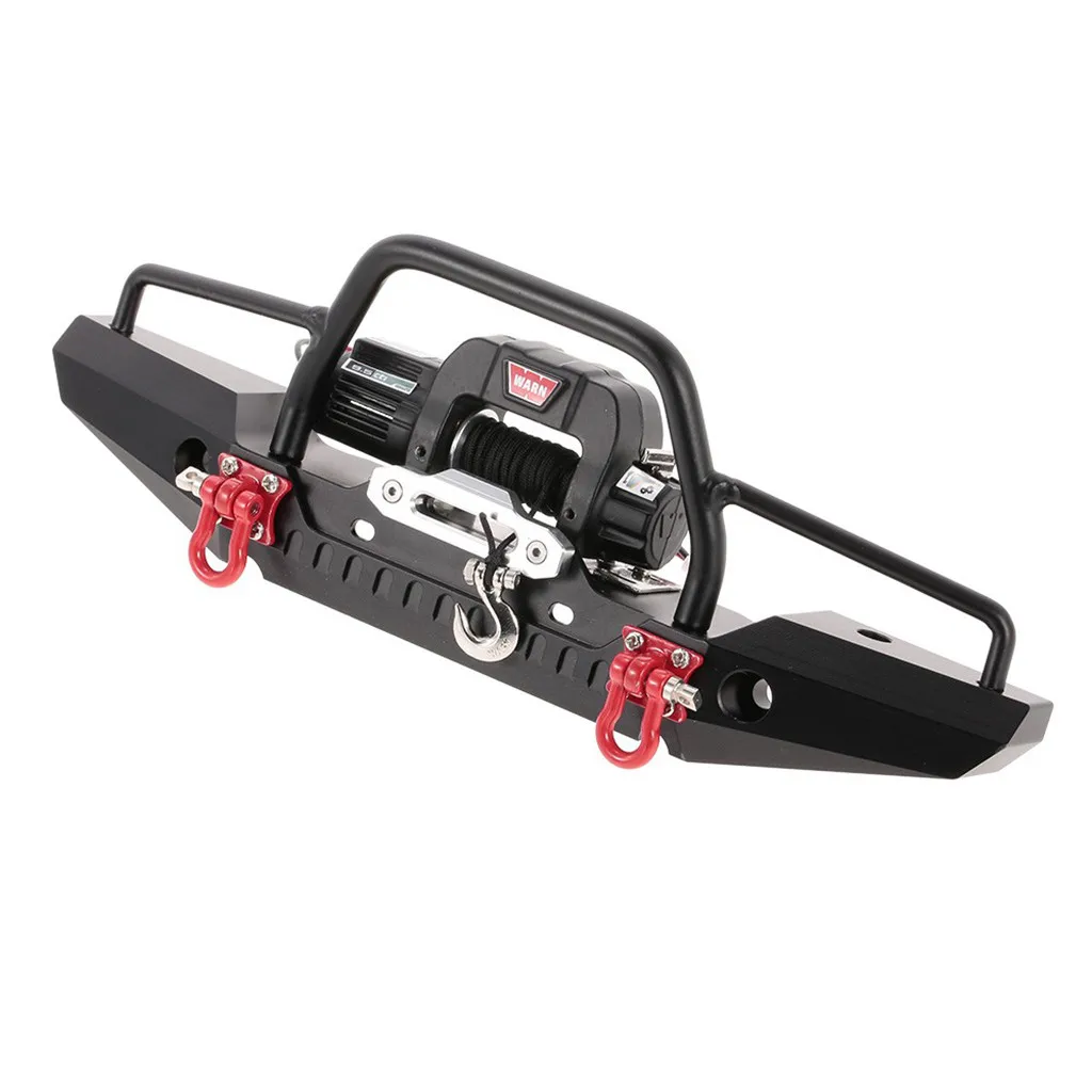 

HINST Front Bumper with 2 LED Light & Remote Control Electric Winch for TRX-4 Novel Exquisite Workmanship Dec25
