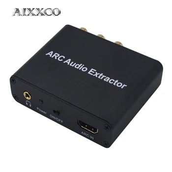

AIXXCO ARC Audio Adapter HDMI Audio Extractor Digital to Analog Audio Converter DAC SPDIF Coaxial RCA 3.5mm Jack Output