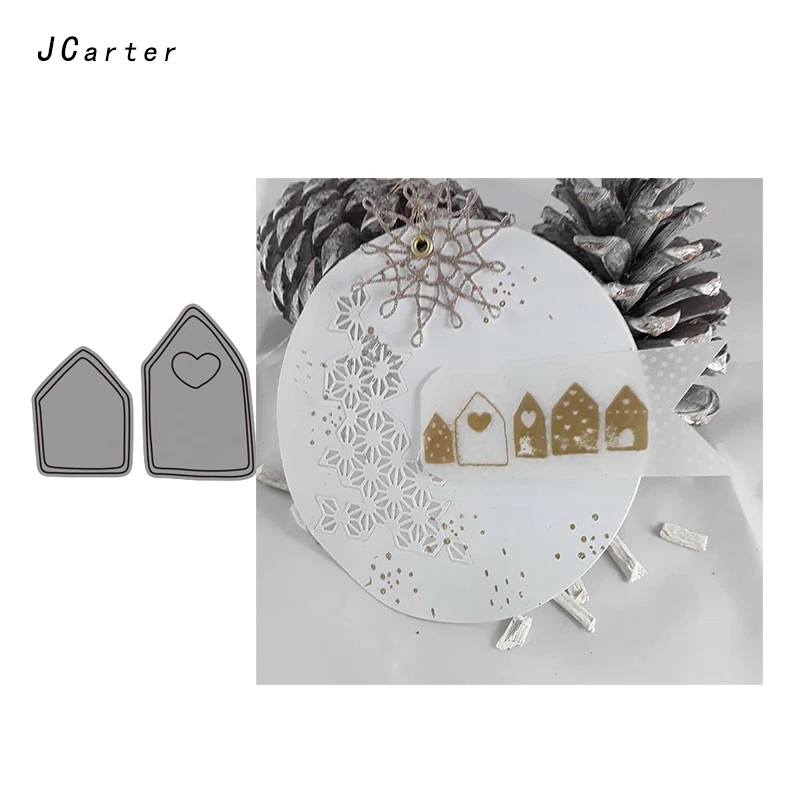 

JC Metal Cutting Dies for Scrapbooking Dies Cut Little Heart House Craft 2019 Die Stencil DIY Paper Card Making Model Decoration