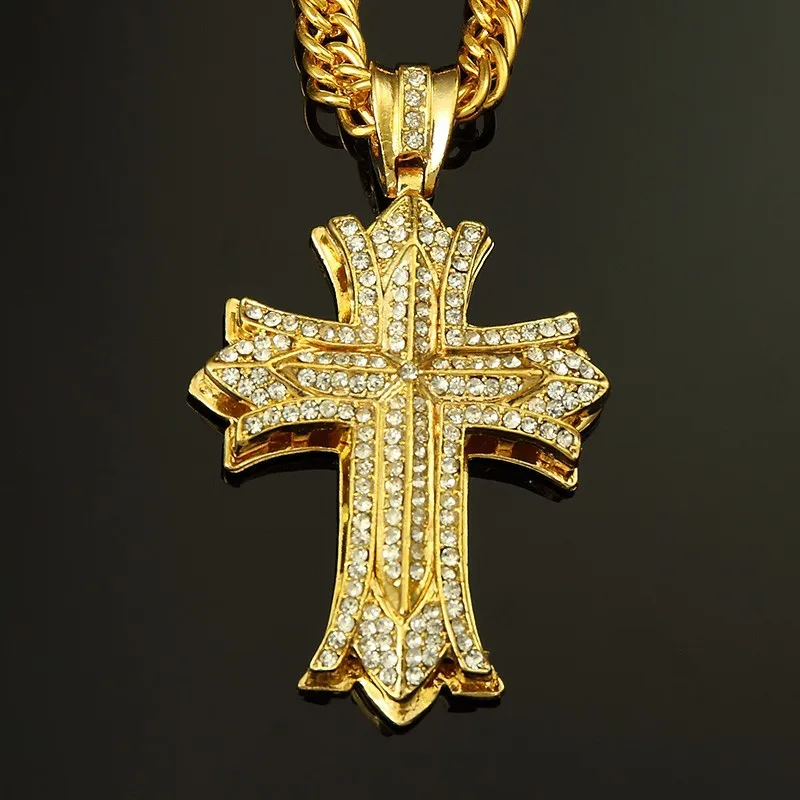 1pcs Rock Dance Cross Pendant long 