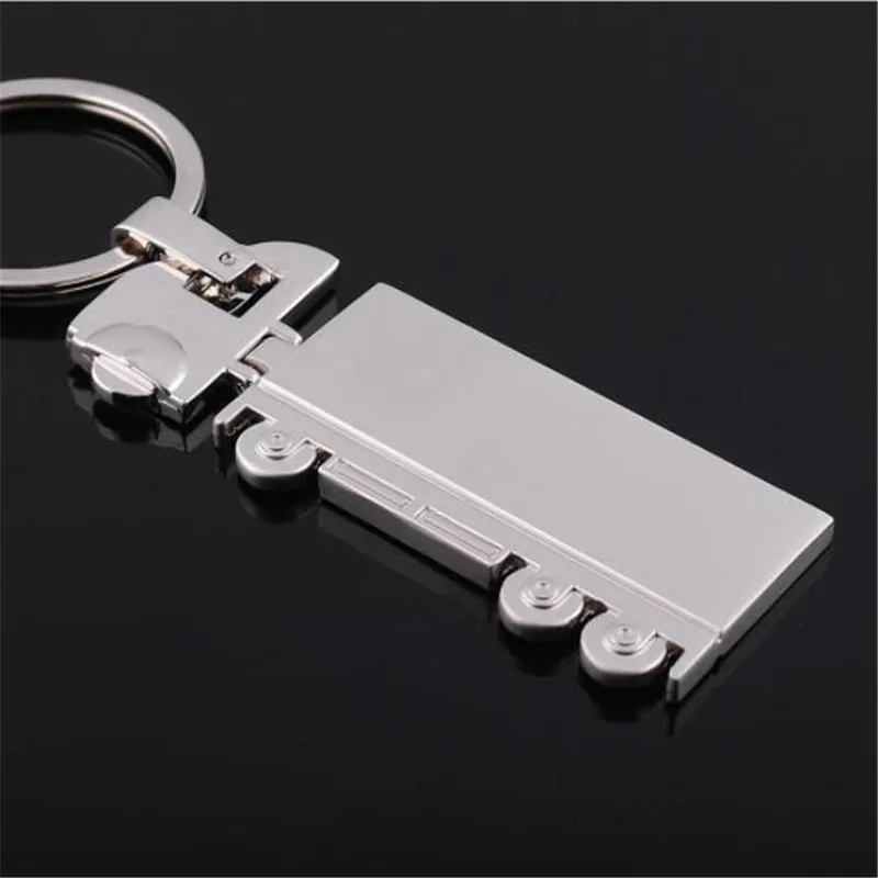 

WKOUD truck metal key chains fashion Personality silver plated pandant KeyChains New Arrive Car key ring