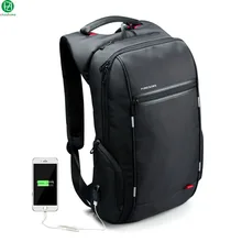 Brand External USB Charge Computer Bag Anti-theft Notebook Backpack 15/17 inch black Waterproof Laptop Backpack for Men Women