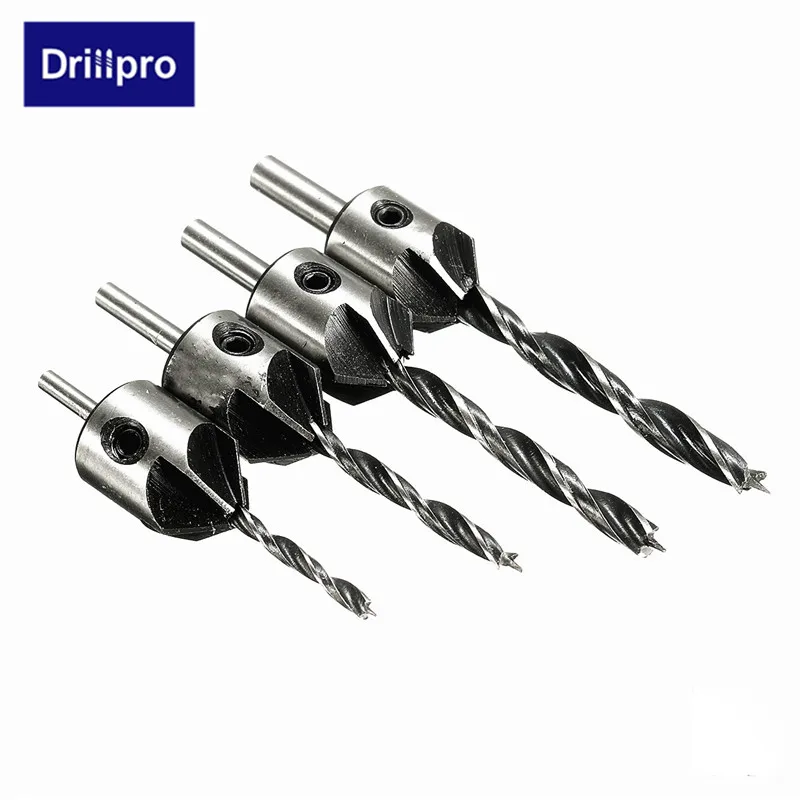 Набор быстрорежущих сверл Drillpro 4 шт. набор 3 мм 6 высокоскоростной стальной