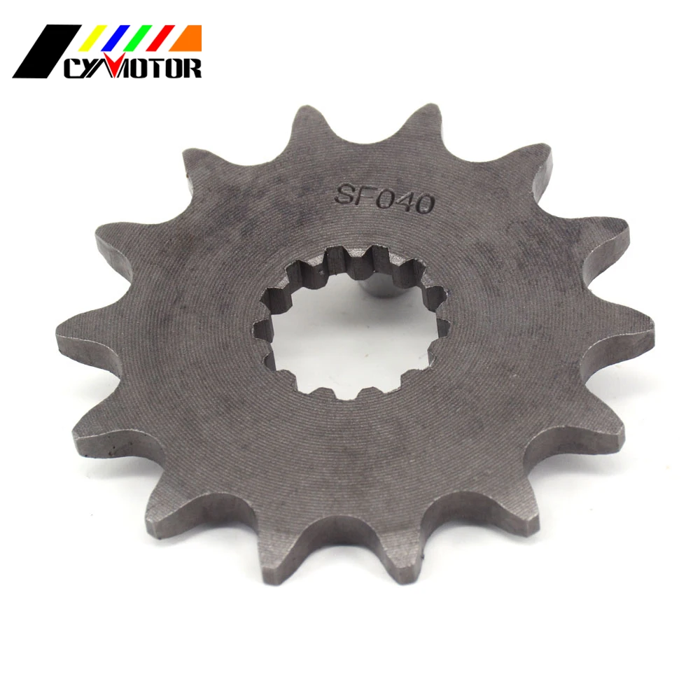 Передняя Звездочка цепи двигателя 13T 14T для WRF YZF YZ MX TDR TZR MT EN EX KLE GS TT DT XT 250 400 450 500 650 800