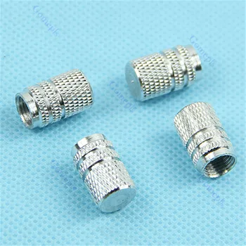 

Tire Tyre Wheel Hexagonal Valve Stems Cap For Car Auto Truck 1Set 4Pcs Silvery