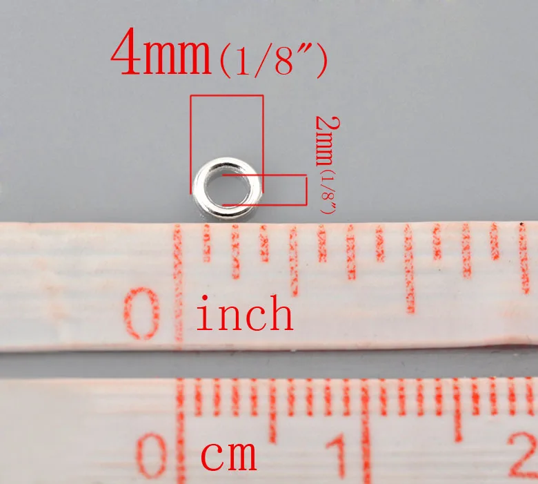 FUNIQUE припаянные закрытые прыгающие кольца фурнитура для ювелирных изделий DIY посеребренные Сплит Rirngs для изготовления разъема диаметром 4 мм. 500 шт