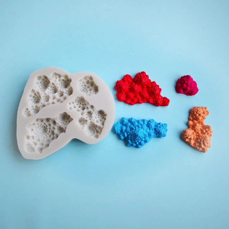 3D Коралл помадка силиконовые формы для торта трафарет для выпечки сахар Полимерная глина силиконовая форма для торта Форма для шоколада выпечки