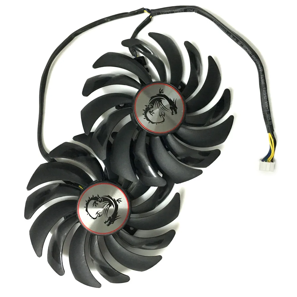 2pcs/lot computer radiator cooler Fans Video Card cooling fan For MSI
