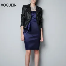 VOGUE! N новые женские Куртки из искусственной мягкой кожи, черный блейзер на молнии, мотоциклетная верхняя одежда, пальто, S-XL