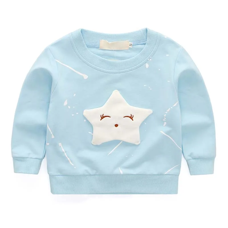 3D принт со звездой детские толстовки для девочек Малыш Ребенок Дети Девочка толстовки одежда детский пуловер наряд От 1 до 7 лет