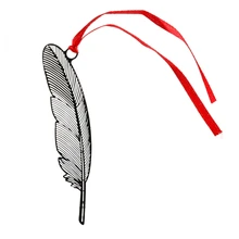 1 шт Высокое качество металлическая Закладка-перо элегантный перо металлическая, для книги Знаки журнал этикетка подарок для офиса и школы книга Знаки