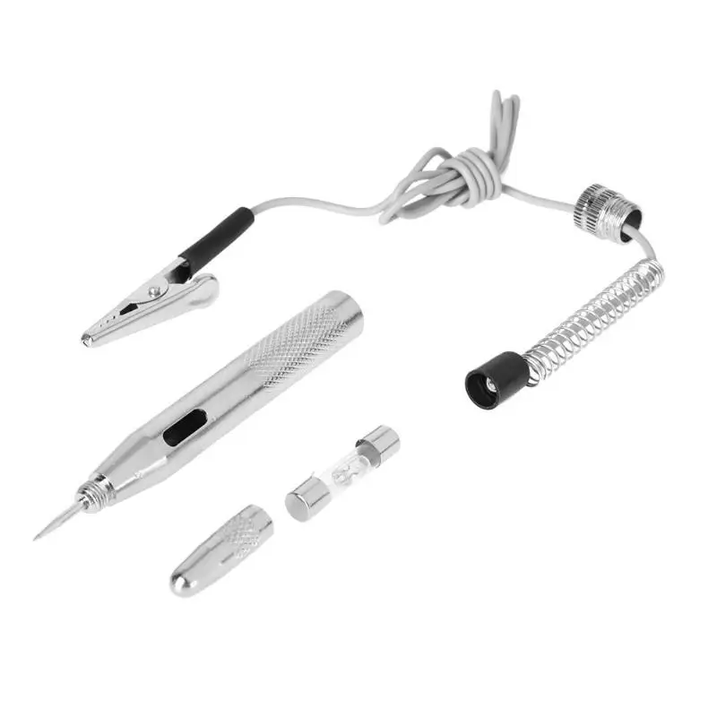 

DC 6V- 24V Probe Light System Test Probe Lamp Auto Car Light Circuit Wire Tester Testing Lamp Voltage Test Pen Detector Copper