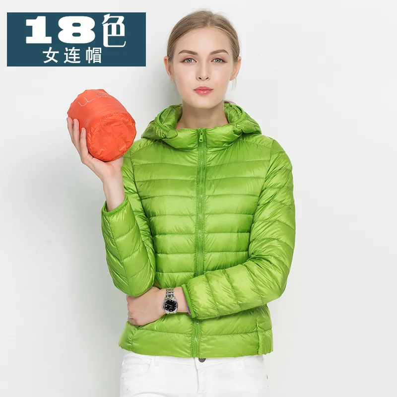 

2017 Winter 90% White Duck Down Jacket Women Coats parka Ultra Light Down Jackets Reversible two side wear women jacket Winter