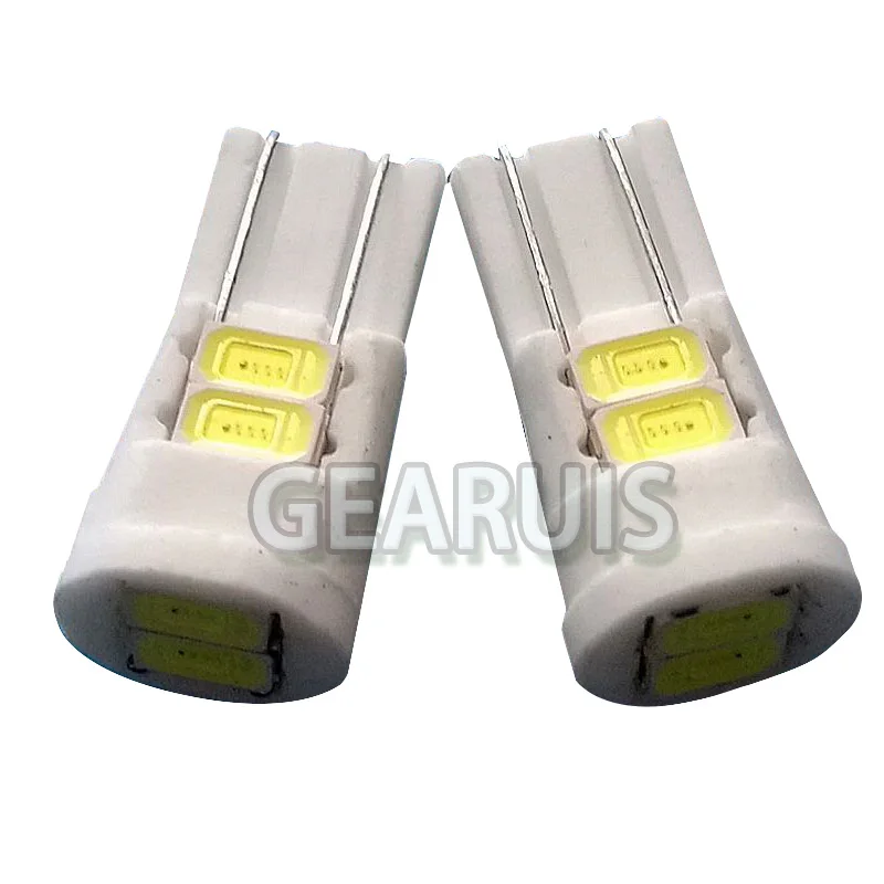 100pcs T10 ����� LED W5W 6 SMD 5630 6SMD 80MA 5730 LED 194 168 �ڵ��� ��ȣ�� ���� ���׸��� ���� ��� �ڵ��� ��Ÿ�ϸ�