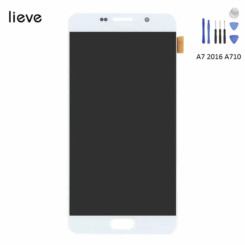 

Touch Screen Digitizer LCD Display Full Assembly For Samsung Galaxy A7 2016 A710 Replacement with Free Shipping