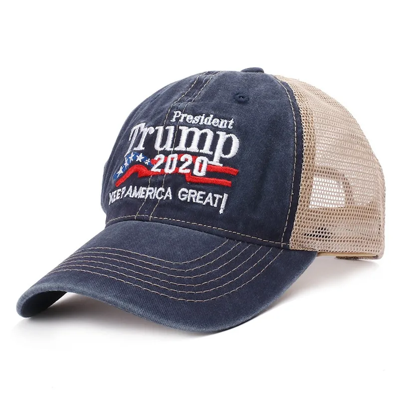 Trump 2020 Keep America Great Hats Outdoor Sun Hat Breathable Dad Hats Relaxed Strapback Unisex Caps 