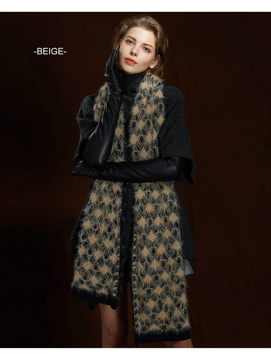 Female Scarfs Winter Wool Scarves For Women Shawl 2019 New Luxury Brand Warm Knitting Tassel Shawl Thicken Ladies Large Scarf (21)