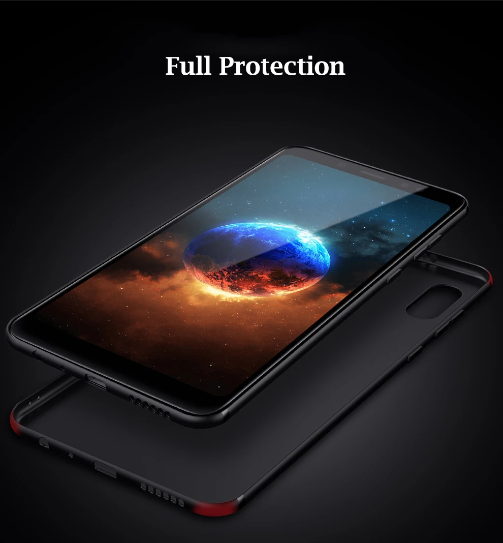 HereCase For Xiaomi Redmi Note 6 Pro Case Simple Slim Matte Soft Silicone Back Cover 5 Note6 Phone Cases |