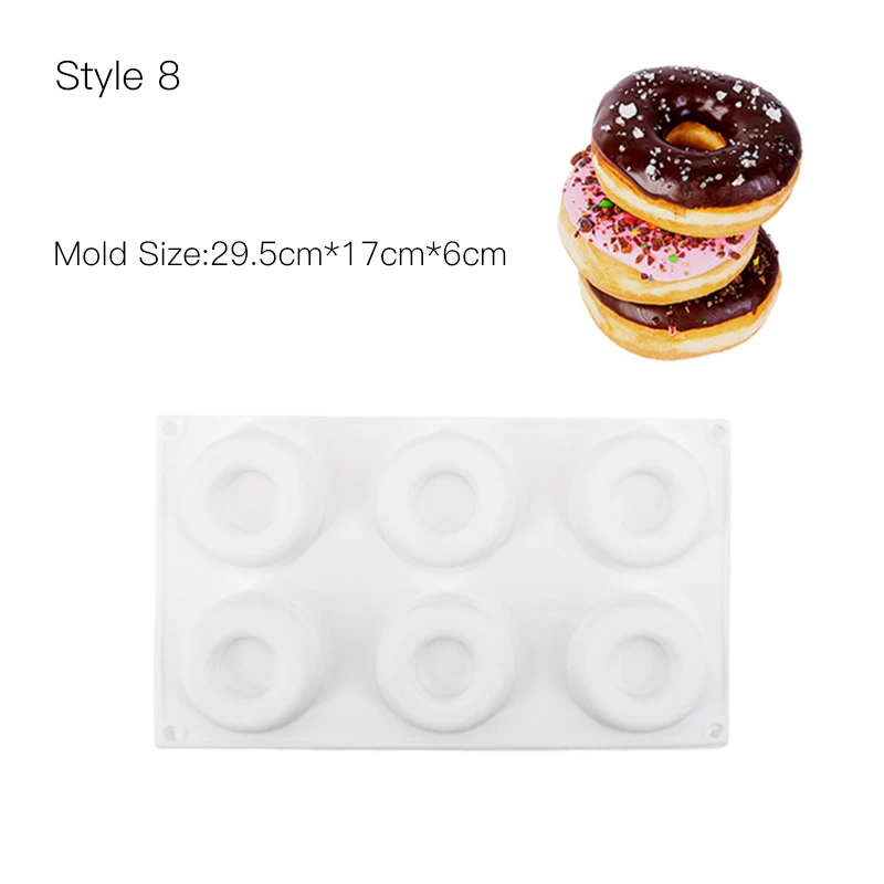 Формы украшения торта для шоколада формочка для десерта 3D силиконовый мусс жаропрочная посуда для фондан DIY хлебобулочная выпечка пудинг Инструменты для выпечки - Цвет: Style 8