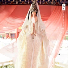 Gao Yue белый костюм ТВ игровой компьютер Qin Shi Min Yue Легенда Qin Swordlady костюм Hanfu