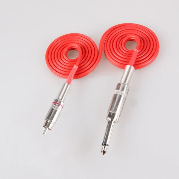 

Professional eyebrow tattoo machine clip cord with RCA for Power Suppy Rubber Clip Cord