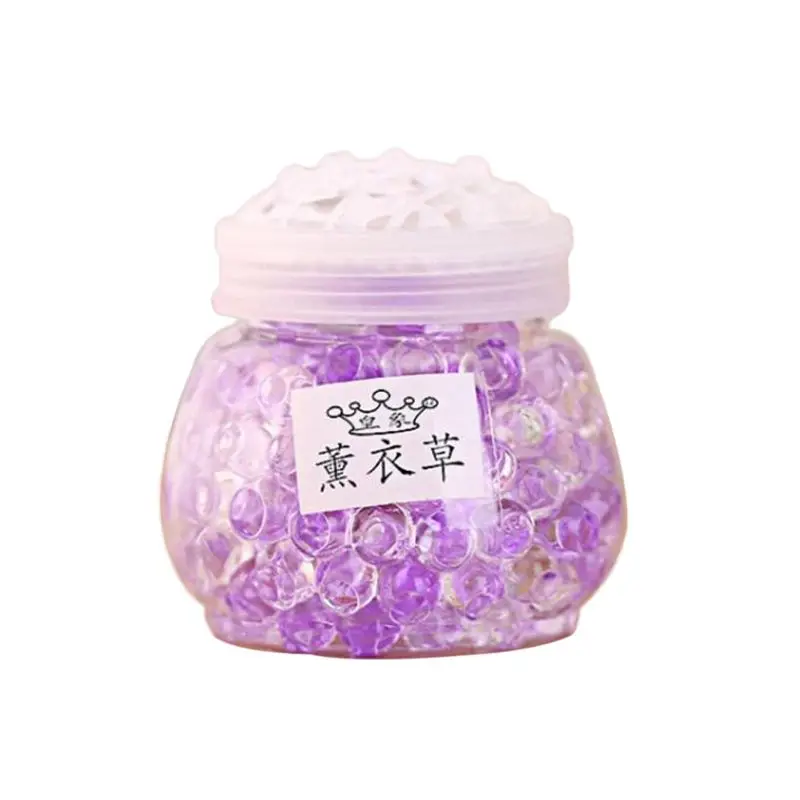 

Perfume Crystal Bead Air Freshener Cleaner Solid Fragrant Deodorant Round Bottle