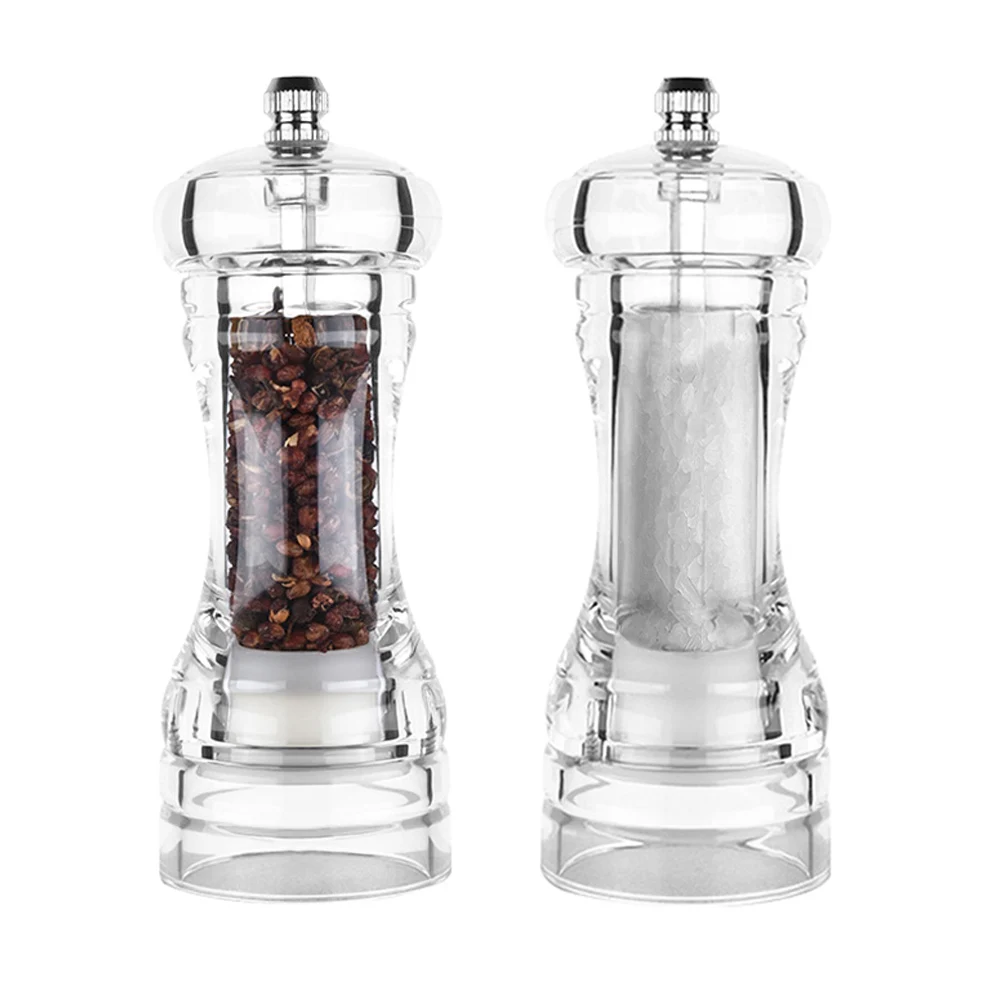 Grinder Salt Shaker Pepper Acrylic Seasoning Pepper Mill Salt