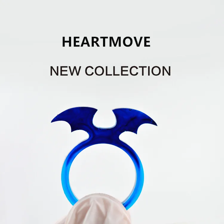 HEARTMOVE Newly 1Pcs Devil Angel Wings Silicone Ring Mold Mould For Epoxy Resin Flower Herbarium Jewelry Making Tools 9791