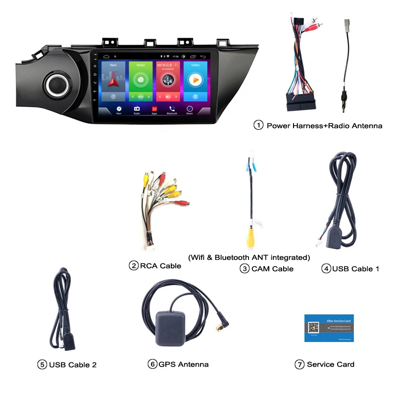 Cheap Full Touch Car Android 8.1 Radio Player For KIA K2 RIO 2017-2018 Vehicle GPS Navigation Video Multimedia Built In Bluetooth DSP 2