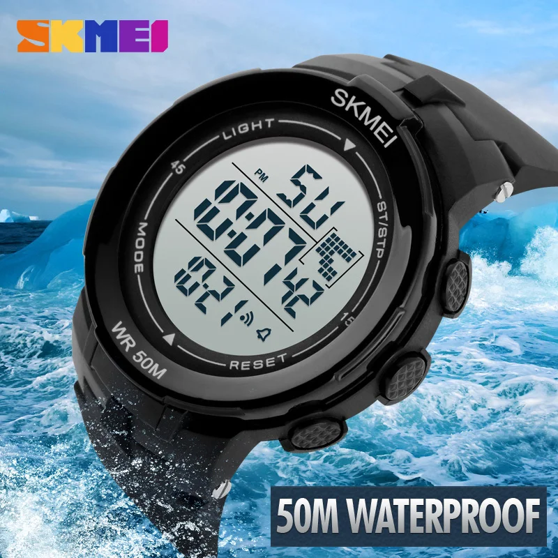 

SKMEI 1127 Men Digital Sport Watch Outdoor Sports Watches Chronograph Alarm Clock Life Waterproof Wristwatches