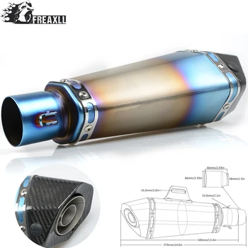 

36-51MM Universal Motorcycle Exhaust Pipe muffler Dirt Bike With DB Killer For BMW F 800 R YAMAHA MT09 07 XT 600 Suzuki GSR 750