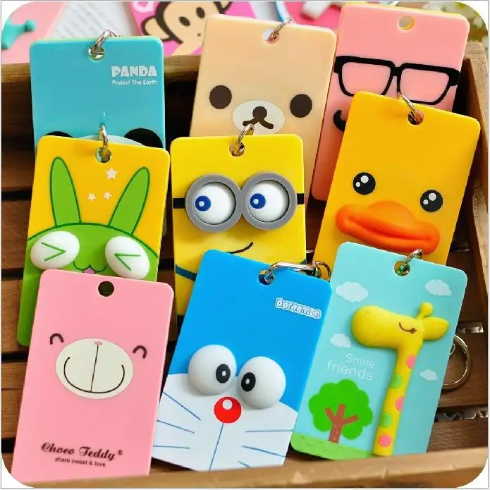 ПВХ знак держатель Интимные аксессуары ID Card Holder прекрасный 3D Мультфильм