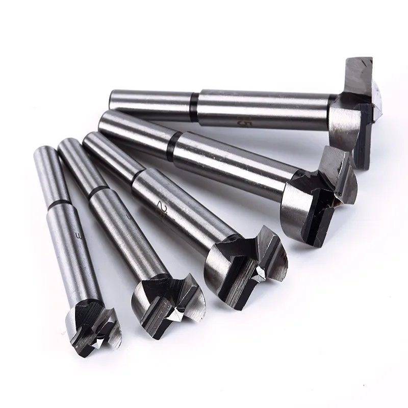 15 35mm Forstner Auger Drill Bit Set Round Shank Wood Tools Forstner
