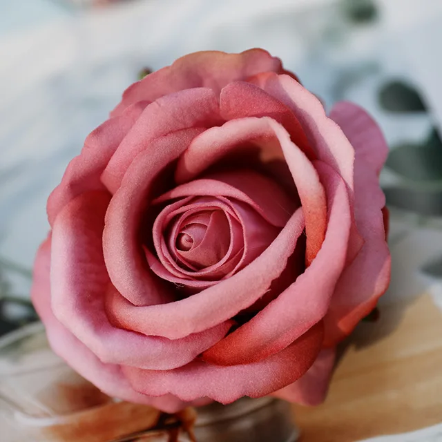 8 Cm Kepala Bunga Mawar Buatan Untuk Pesta Ulang Tahun Pernikahan