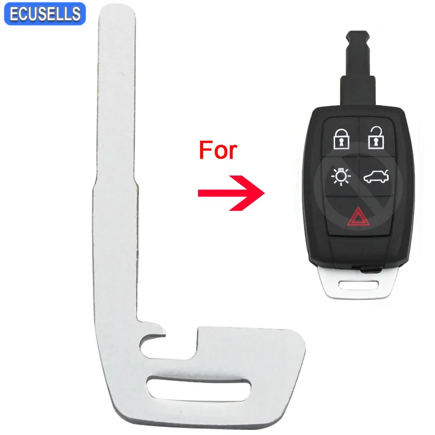

New Replacement Key Blank Uncut Fit for Volvo C30 C70 S40 V50 Smart Remote Key Shell Case Insert Key Blank Small Key Uncut Blade