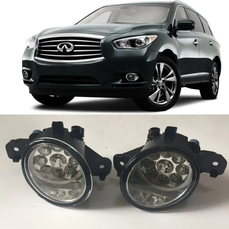 Car Styling For Infiniti JX35 2013 QX60 2014 2015 9 Pieces Leds Fog