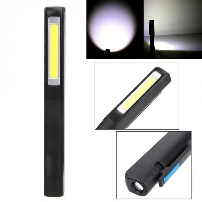 New Mini COB LED Pen Light Clip Magnet USB Rechargeable Work Torch Flashlight Lamp_WK