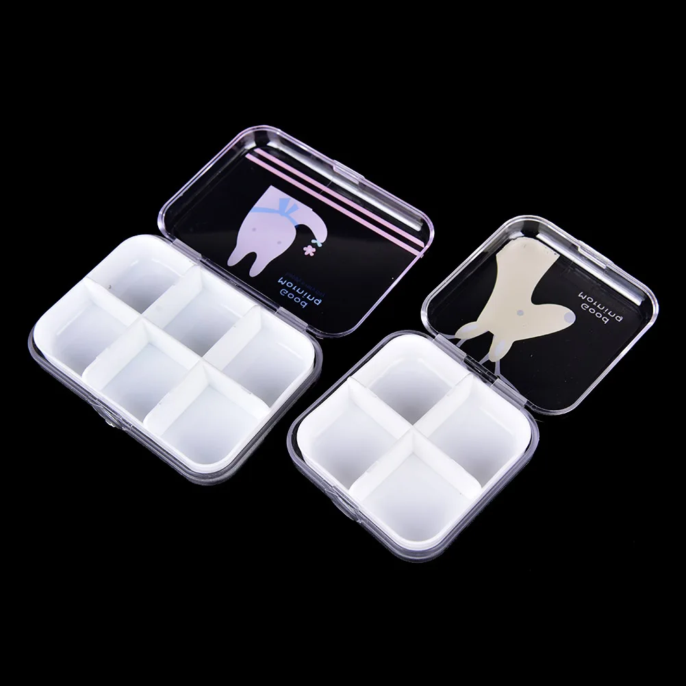1 шт. Портативный мини-милый Пластик Pill Box случае медицина для здорового ухода пустой коробка для лекарств с 2 стиля