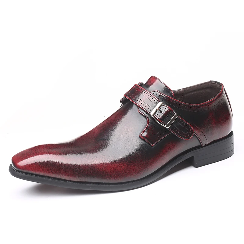 

Mens Vintage Shoes 2019 Pointed Toe Formal Men's Dress Shoes Retro Leather Oxfords Fashion Design Italian Style Man Footwear
